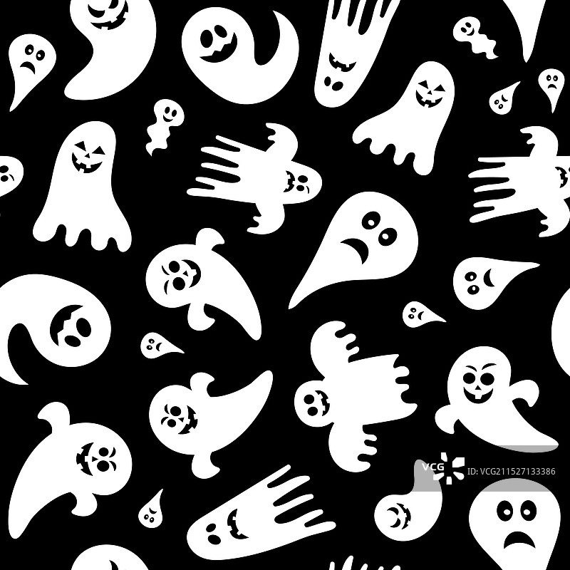 万圣节设计无缝图案图片素材