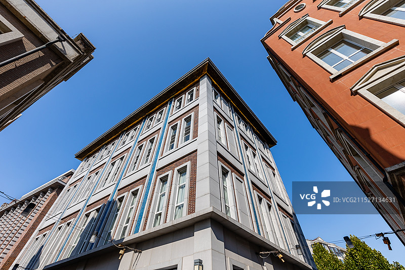 常德异国风情特色商业小镇德国小镇建筑特写图片素材