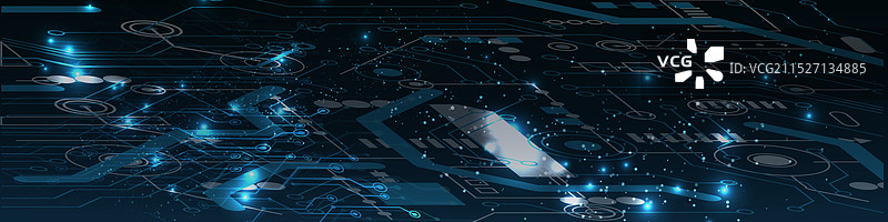 抽象AI电路板背景技术图片素材
