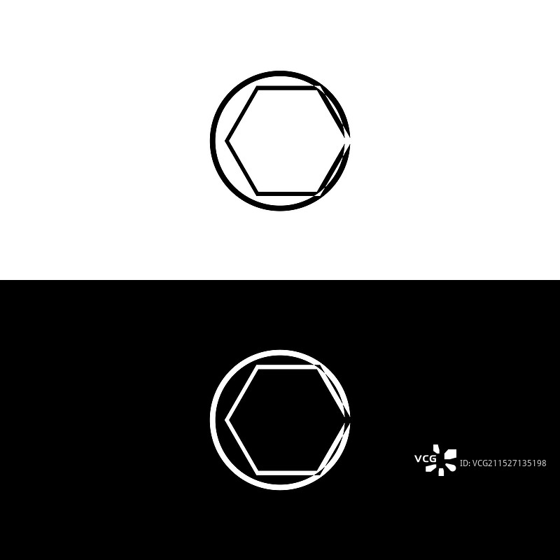 几何圆形边框图案标志图片素材