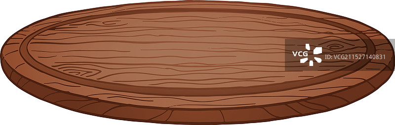 圆形木制厨房砧板图片素材