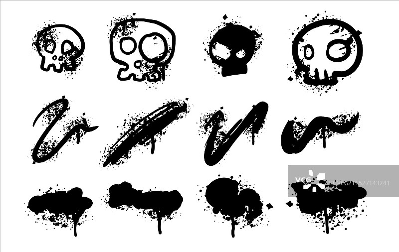 涂鸦喷绘图案图片素材