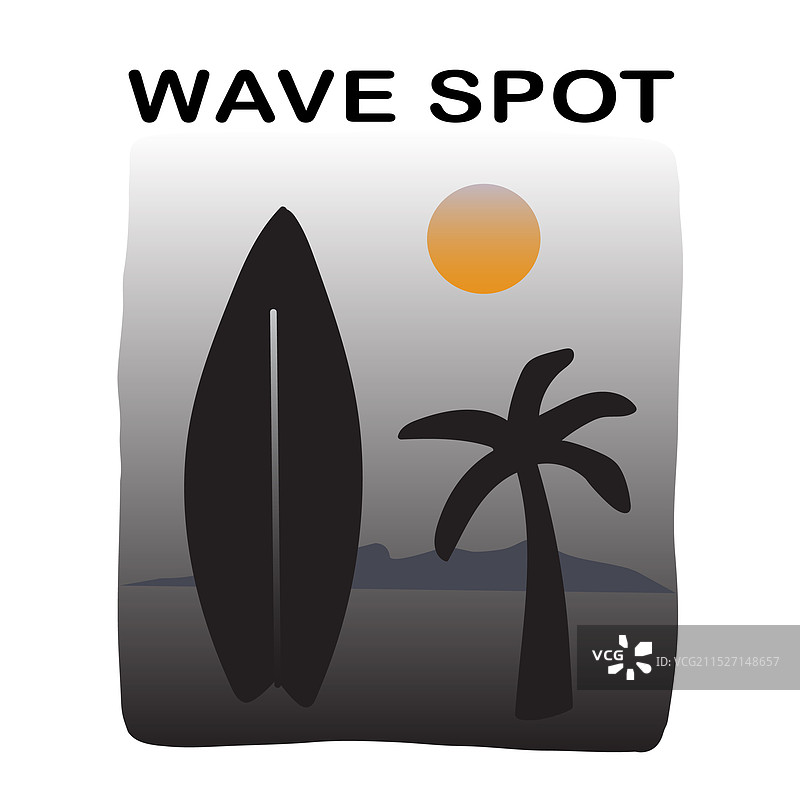 冲浪Logo海浪景点设计图片素材