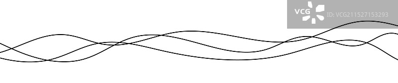 弯曲的细波浪线图片素材