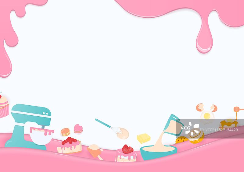 烘焙用具粉色液体背景图片素材