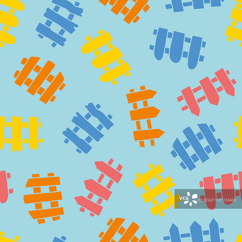 用于印刷壁纸的无缝栅栏图案图片素材