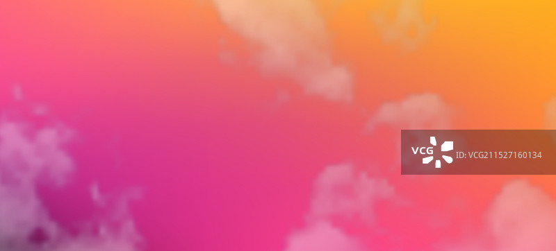 现代彩色渐变背景与云朵图片素材