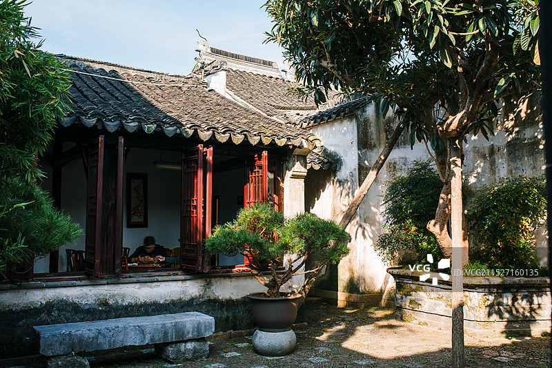 艺圃，苏州园林，古典园林图片素材