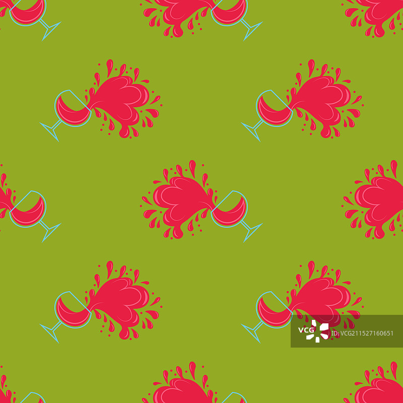 饮品无缝图案鸡尾酒图片素材