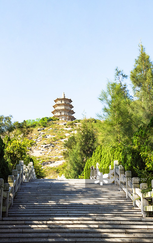 福建泉州石狮宝盖山姑嫂塔风光 石狮姑嫂塔 关锁塔 福建石狮关锁塔 姑嫂塔图片素材