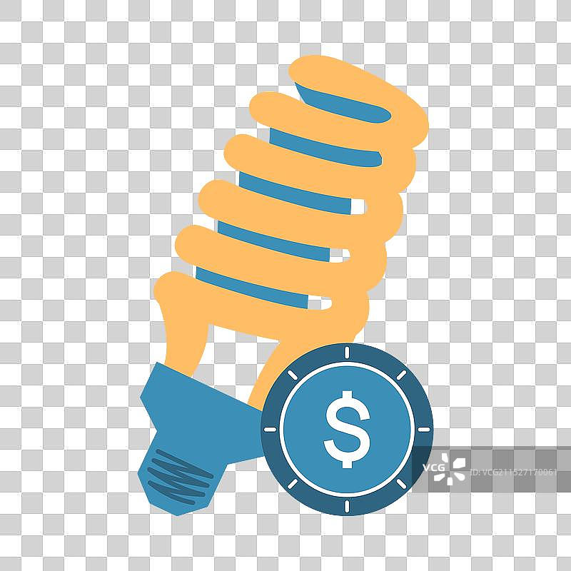 荧光灯美元灯泡图片素材