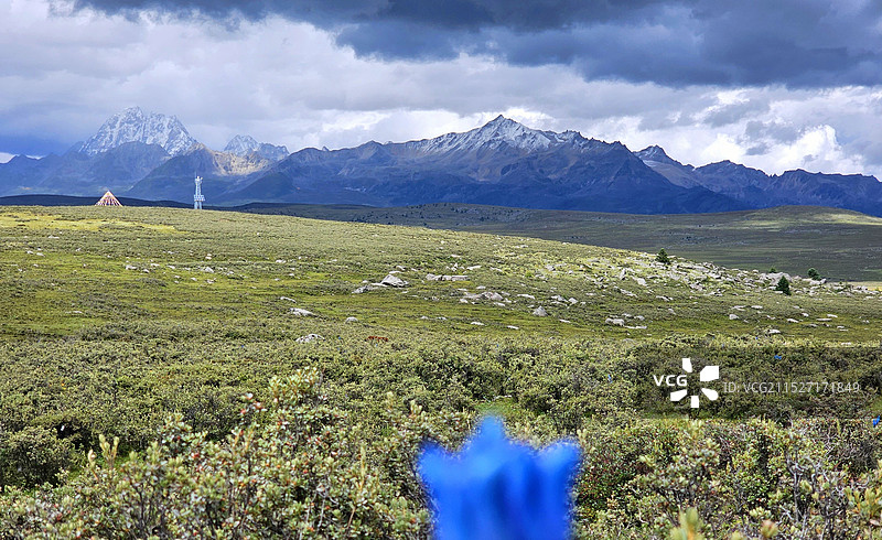 远眺雅拉雪山：沉醉在雅拉雪山的壮美之中，感受大自然的无尽魅力。图片素材