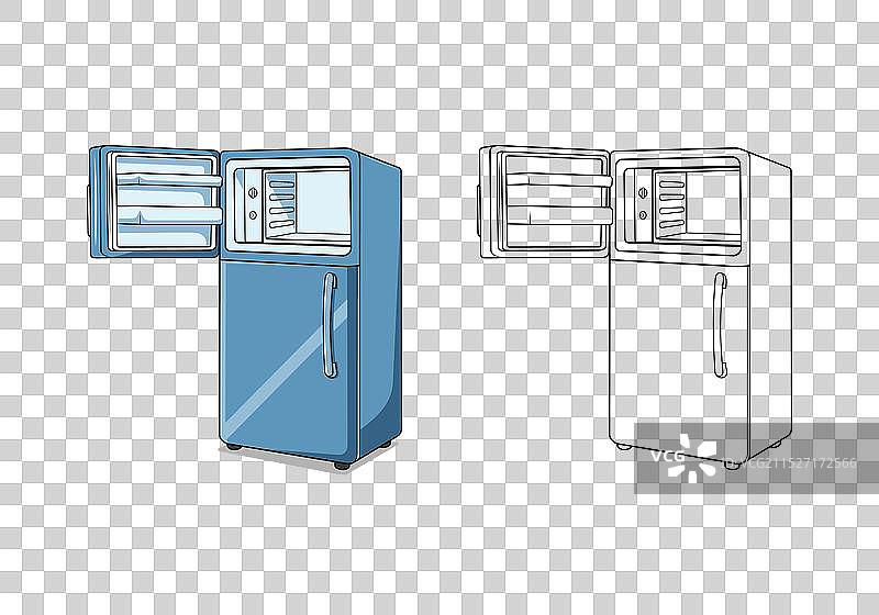 卡通冰箱设计图片素材