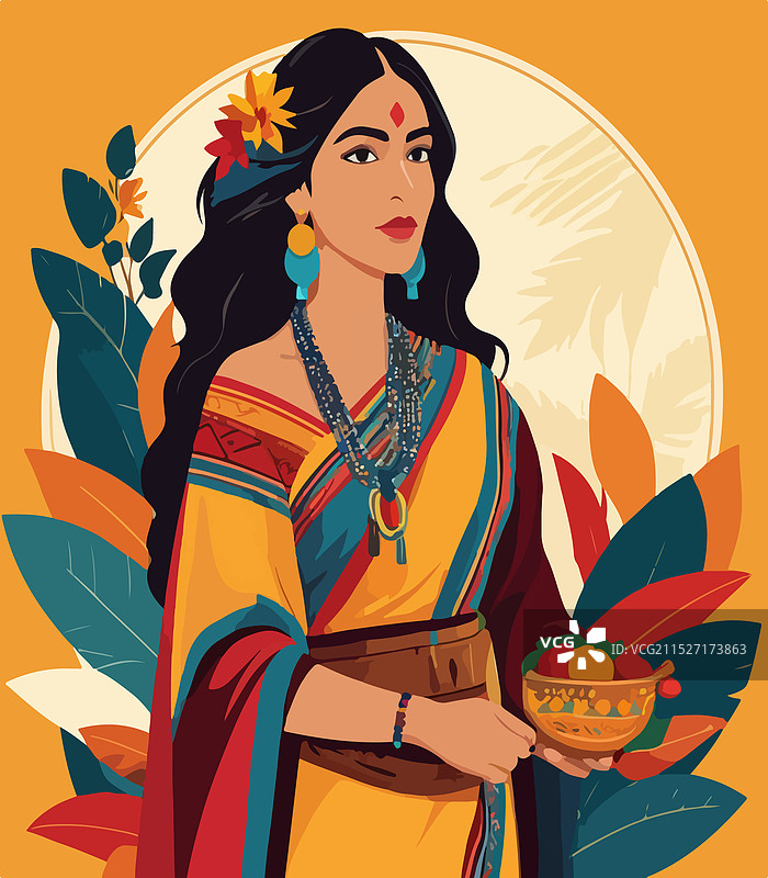 西班牙裔传统月背景海报卡片图片素材