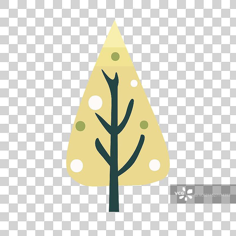 卡通可爱树木植物图片素材