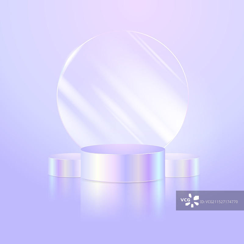 全息平台讲台和透明玻璃图片素材