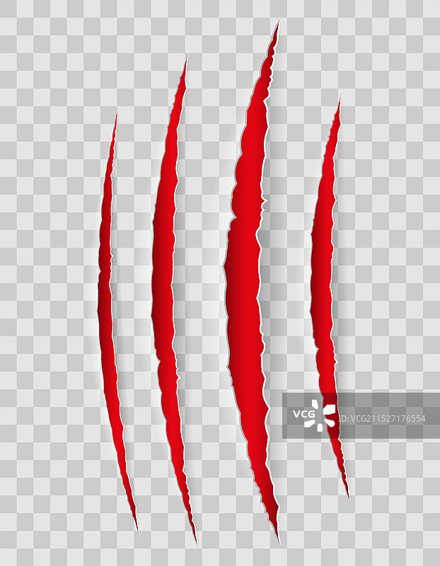 爪子抓痕至出血图片素材