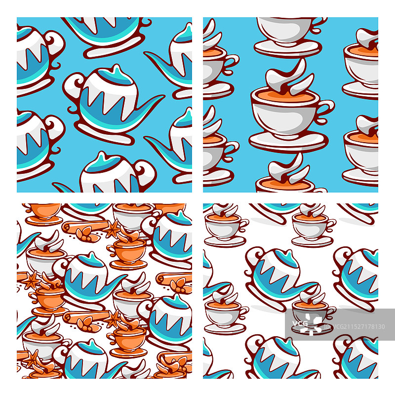 茶叶主题图案合集图片素材