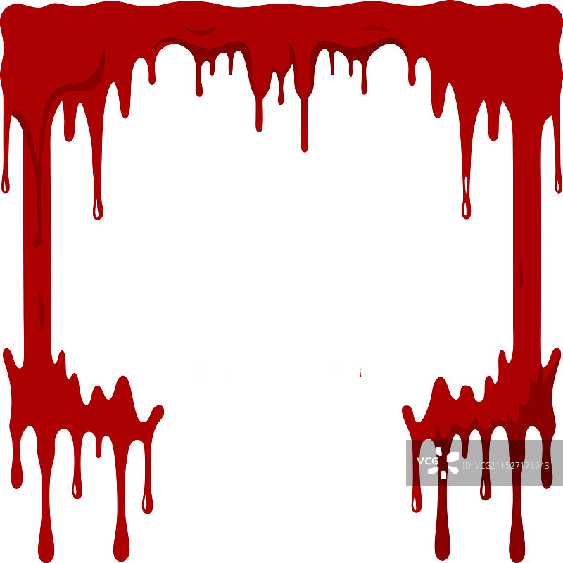 万圣节血液边框图片素材