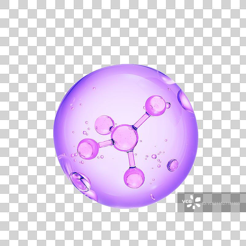 3D渲染精华微观分子结构图片素材