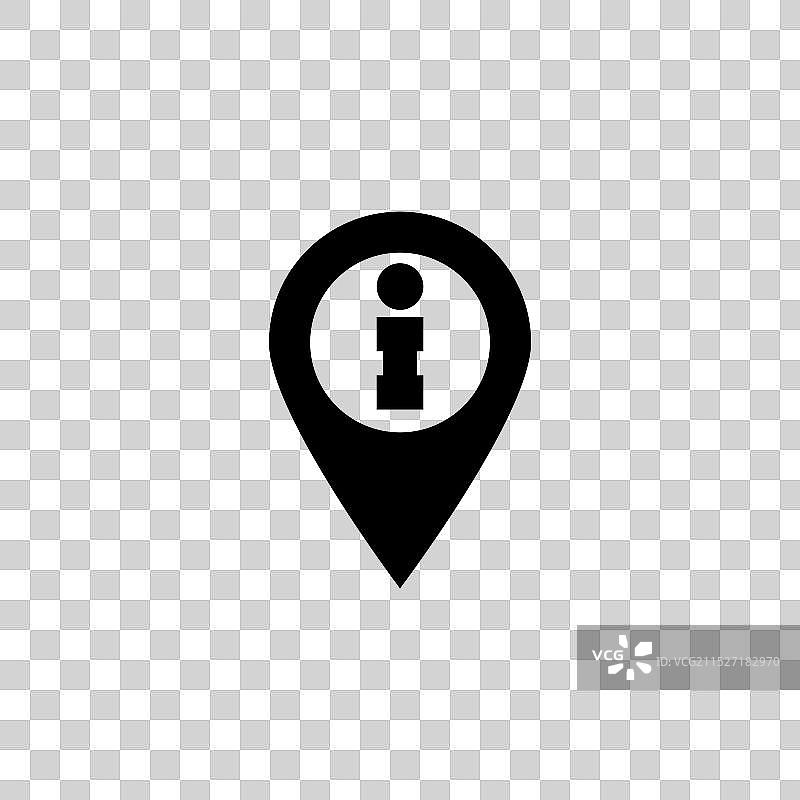 黑色图标，内含信息符号图片素材