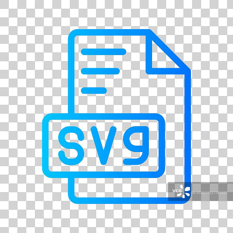 SVG文档文件渐变图标图片素材
