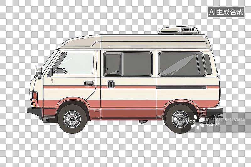 【AI数字艺术】平面卡通汽车素材图片素材