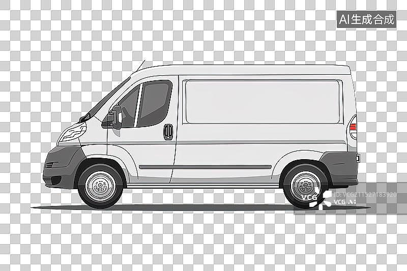 【AI数字艺术】平面卡通汽车素材图片素材