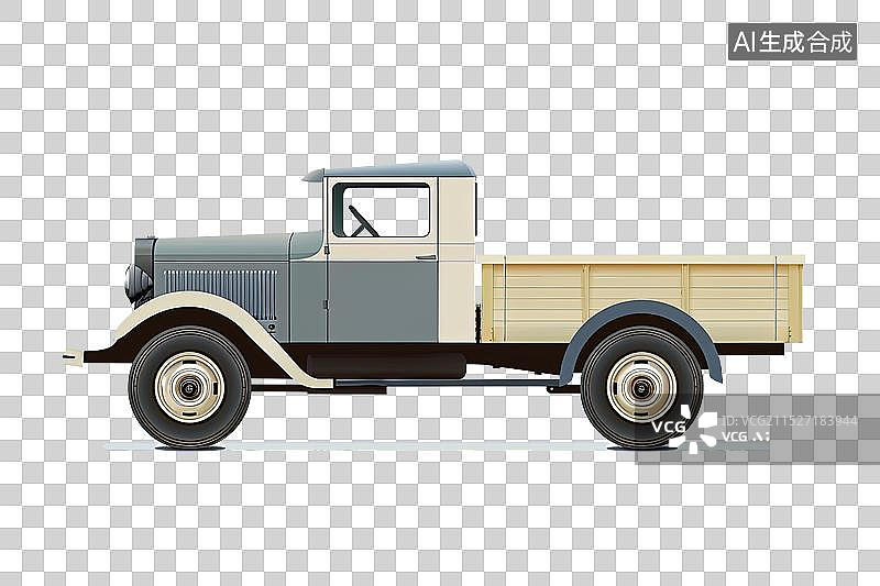 【AI数字艺术】平面卡通汽车素材图片素材