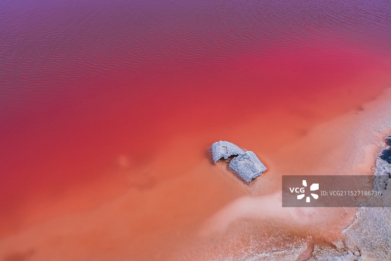 纳米比亚鲸湾港粉色盐湖图片素材
