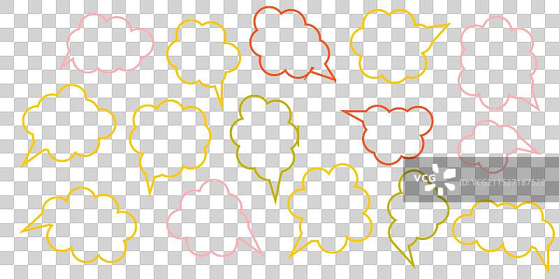 彩色气泡圆圈合集040724图片素材