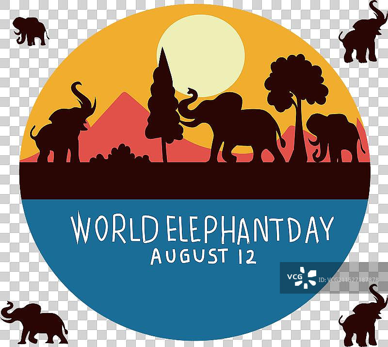 世界大象日图片素材