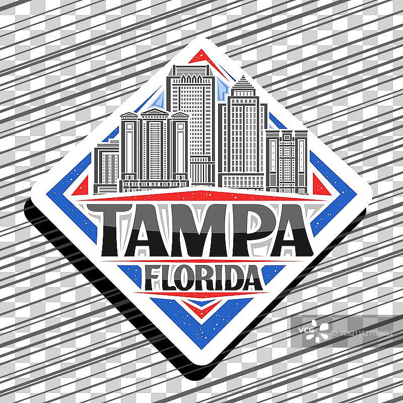 坦帕标志图片素材