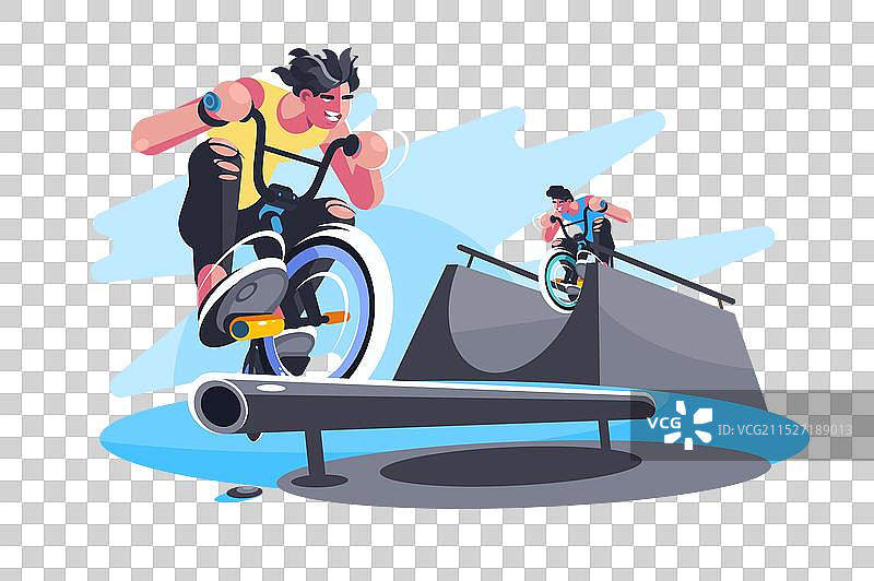 自行车骑行练习图片素材