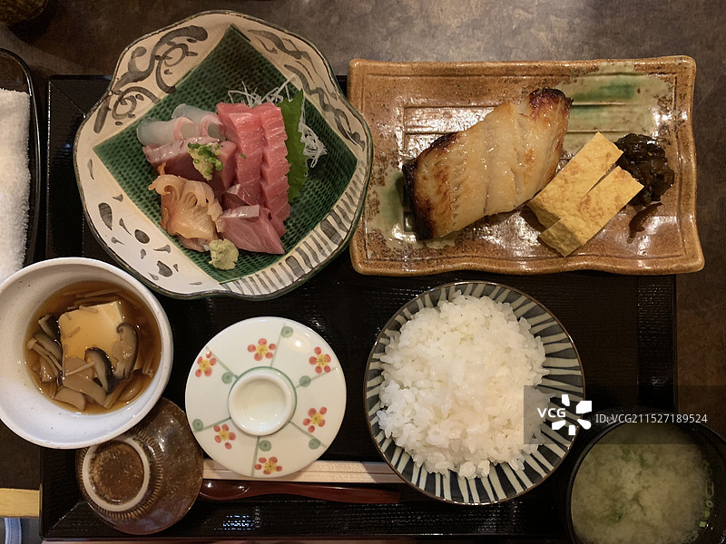 鱼料理定食图片素材