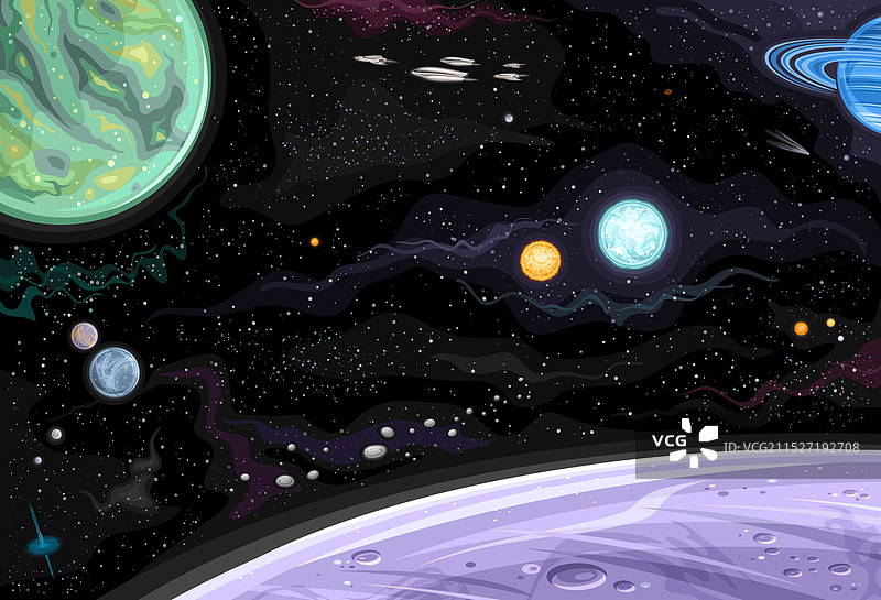 太空卡片图片素材