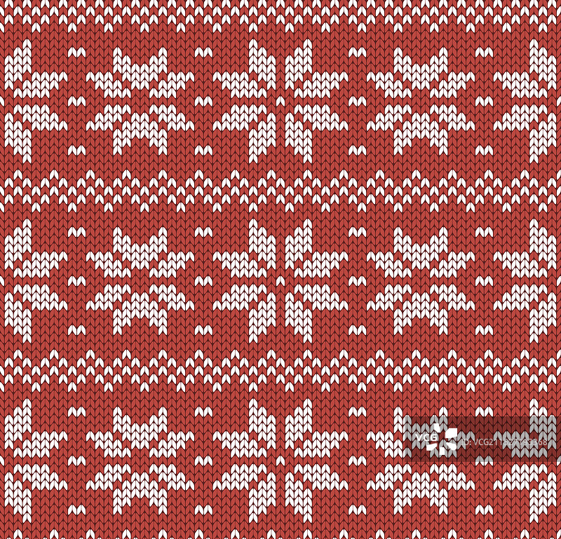 红色雪花编织装饰图片素材