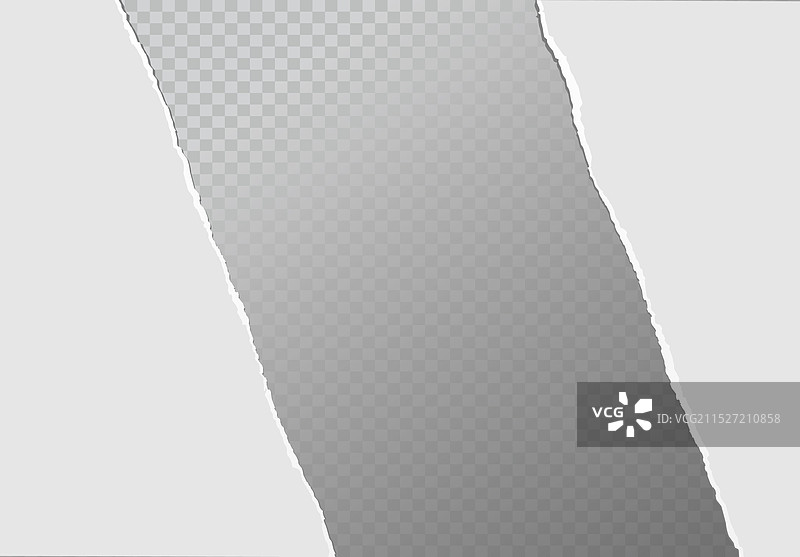 逼真的白色纸张撕裂效果图片素材