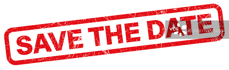 红色印章：预留日期图片素材