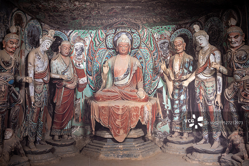 深圳敦煌莫高窟展45窟图片素材