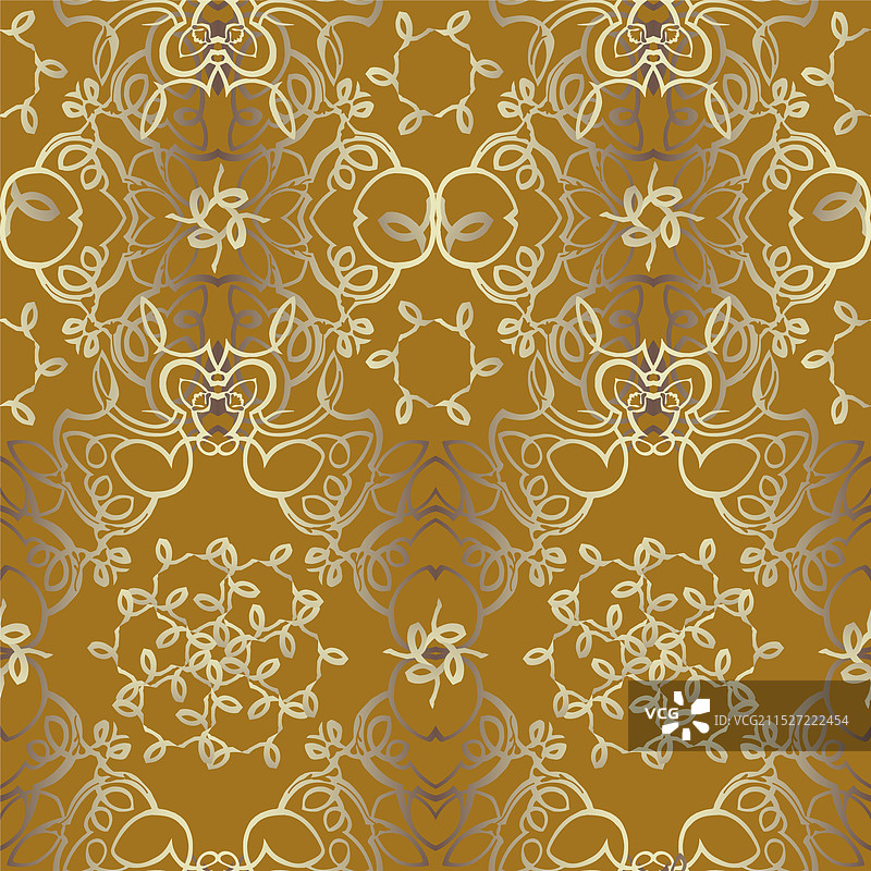 精美的手绘重复图案图片素材