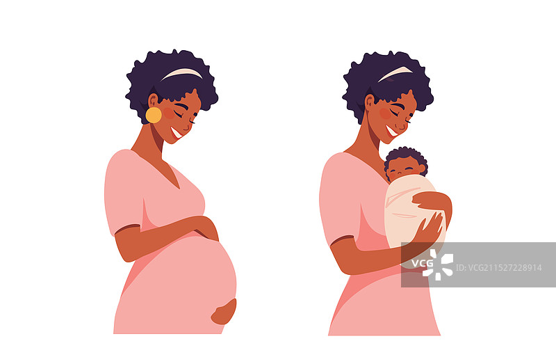 年轻的非裔美国黑人妇女图片素材