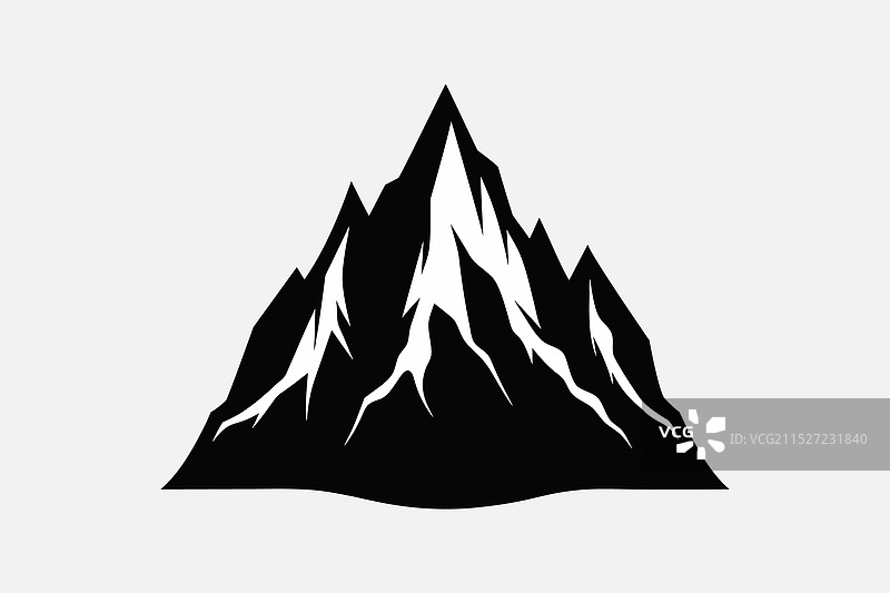 标志性山峰logo图标图片素材