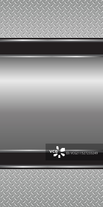 竖版银灰色金属抛光背景3D图片素材