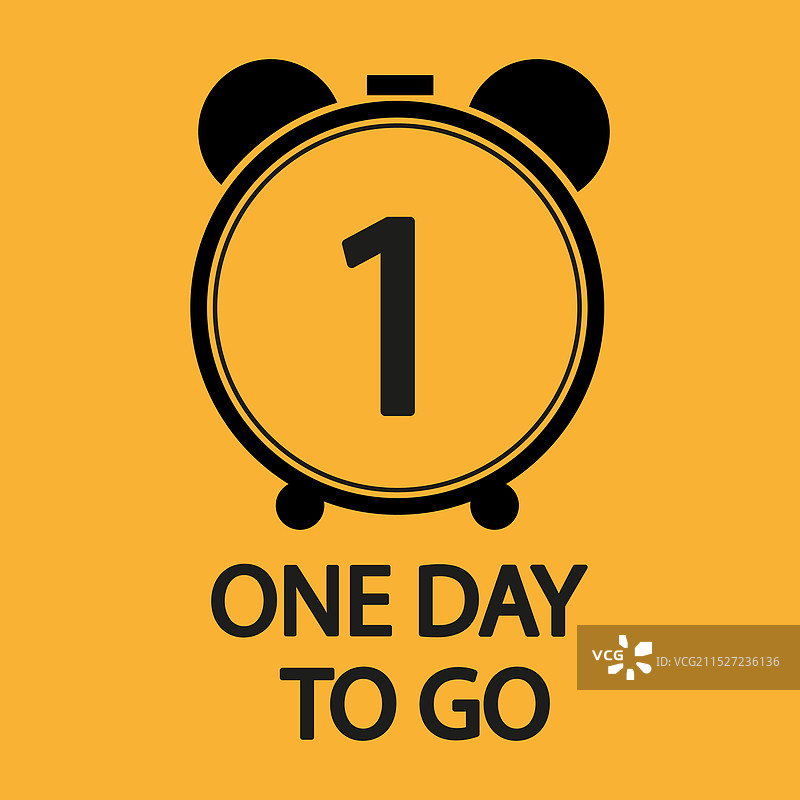 倒计时器数字1，专注最后一天图片素材