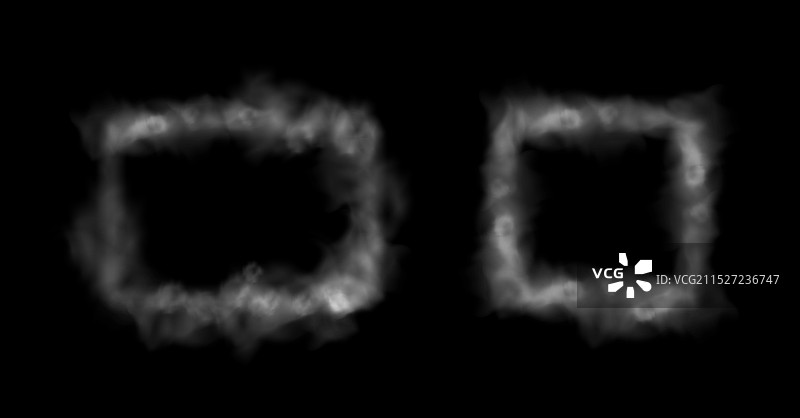 几何图形的雾或霾烟雾框架图片素材