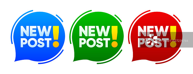 为粉丝提供新鲜内容的新帖子图片素材