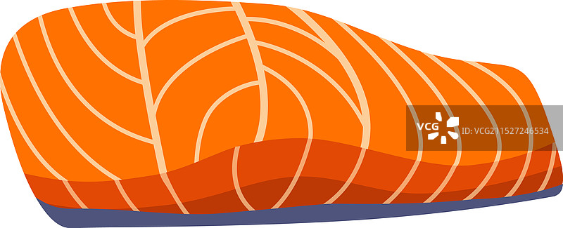 白色背景上的三文鱼肉图片素材