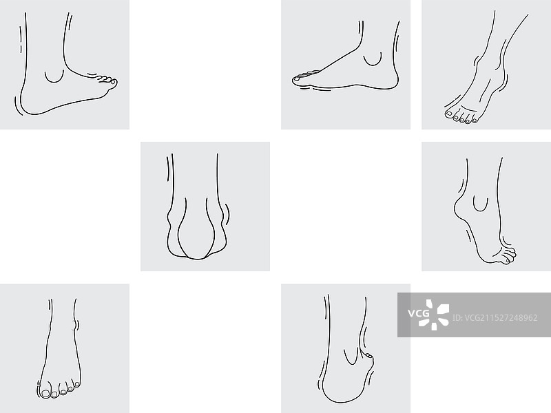 手绘腿部素描图案图片素材