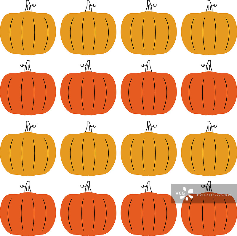 黄色橙色南瓜头设计图案图片素材